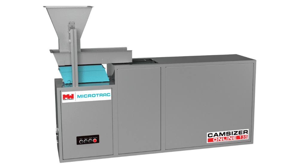 CAMSIZER ONLINE 135 particle analyzer for real-time measurement of large particle sizes up to 135 mm