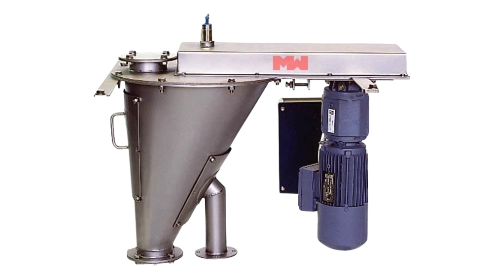 Vezin Sampler designed for collecting representative samples from vertically falling bulk materials in industrial processes.