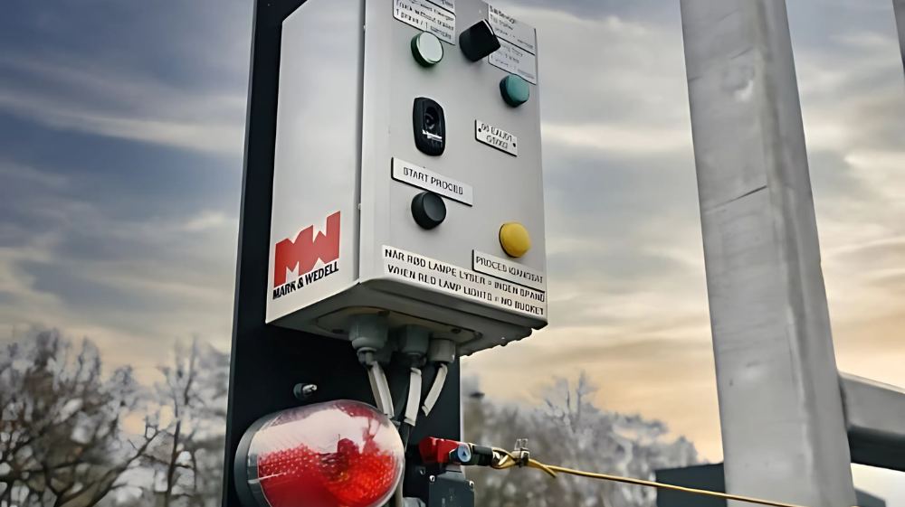 Activation panel interface where the driver selects truck type and initiates the automated bulk sampling process